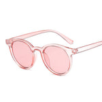 Vintage Black Cat Eye Sunglasses Woman Round Sunglasses-Sunglasses-Arimonz-Pink-Arimonz