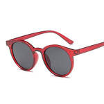 Vintage Black Cat Eye Sunglasses Woman Round Sunglasses-Sunglasses-Arimonz-RedGray-Arimonz