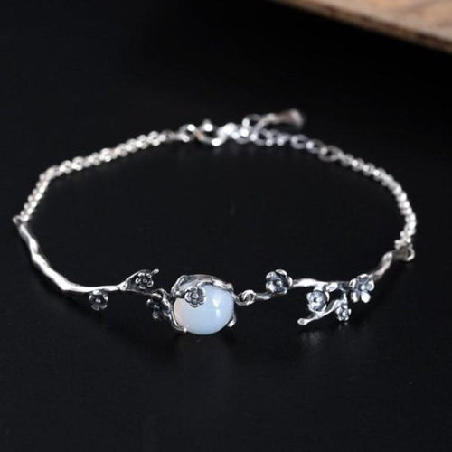 Vintage Bracelet with White Moonstone Bracelet for Women-Earrings-Arimonz-Arimonz