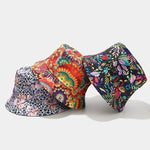 Vintage Bucket Hat Women Summer Sun Hats Reversible Fisherman Hat-Bucket Hats-Arimonz-Arimonz