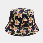 Vintage Bucket Hat Women Summer Sun Hats Reversible Fisherman Hat-Bucket Hats-Arimonz-A1-Arimonz