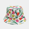 Vintage Bucket Hat Women Summer Sun Hats Reversible Fisherman Hat-Bucket Hats-Arimonz-A13 white-Arimonz
