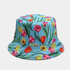 Vintage Bucket Hat Women Summer Sun Hats Reversible Fisherman Hat-Bucket Hats-Arimonz-A14 blue-Arimonz