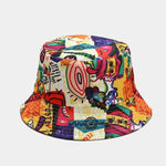 Vintage Bucket Hat Women Summer Sun Hats Reversible Fisherman Hat-Bucket Hats-Arimonz-A7-Arimonz