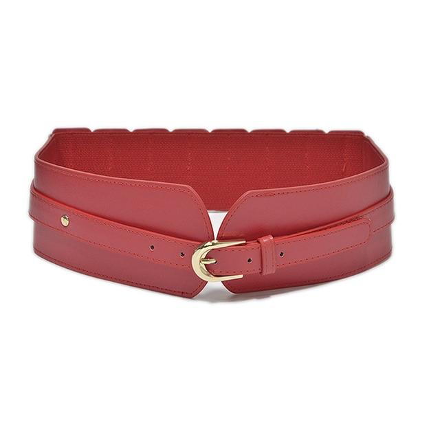 Vintage Buckle Wide Elastic Belt-Belts-Arimonz-Red-Arimonz