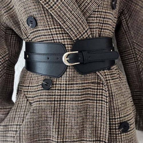 Vintage Buckle Wide Elastic Belt-Belts-Arimonz-Arimonz