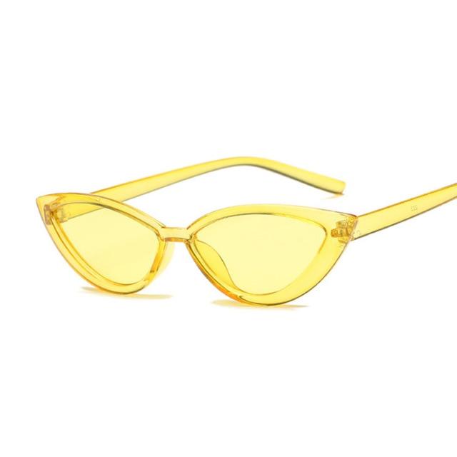 Vintage Cat Eye Sunglasses for Women Fashionable Sunglasses-Sunglasses-Arimonz-Yellow-Arimonz