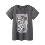 Vintage Cotton T-shirts Cute Cartoon Print Short Tees Soft Tops Chic-Tee-Arimonz-Arimonz