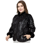 Vintage Cropped Windbreaker Bomber Jacket Women Bomber Jacket-Bomber Coats-Arimonz-XL-Arimonz