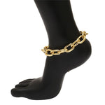 Vintage Cuba Link Chain Anklets for Women Anklet Summer Foot Jewelry-Anklets-Arimonz-Arimonz