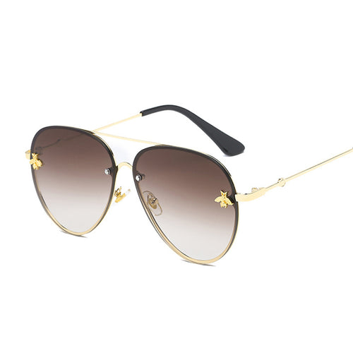 Vintage Gradient Aviation Sunglasses Woman Fashion Sun Glasses-Sunglasses-Arimonz-Arimonz
