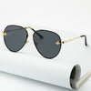Vintage Gradient Aviation Sunglasses Woman Fashion Sun Glasses-Sunglasses-Arimonz-Black Gray-Arimonz