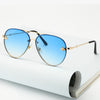 Vintage Gradient Aviation Sunglasses Woman Fashion Sun Glasses-Sunglasses-Arimonz-Double Blue-Arimonz