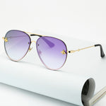 Vintage Gradient Aviation Sunglasses Woman Fashion Sun Glasses-Sunglasses-Arimonz-Double Purple-Arimonz
