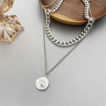 Vintage Multi-layer Coin Chain Choker Necklace-Necklaces-Arimonz-Arimonz
