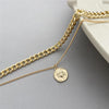 Vintage Multi-layer Coin Chain Choker Necklace-Necklaces-Arimonz-Arimonz