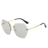 Vintage Rimless Sunglasses Women Men Retro Cutting Lens Sun Glasses-Sunglasses-Arimonz-Gold Light Gray-Arimonz
