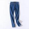 Vintage Skinny Four Buttons High Waist Pencil Jeans Slim Fit Denim-Skinny Jeans-Arimonz-Arimonz