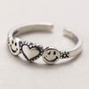Vintage Smiling Face Finger Rings for Women Adjustable Rings-Rings-Arimonz-Arimonz