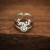 Vintage Smiling Face Finger Rings for Women Adjustable Rings-Rings-Arimonz-Smile-Arimonz