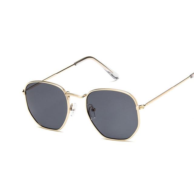Vintage Square Sunglasses for Women Retro Classic Sunglasses-Sunglasses-Arimonz-Gold Gray-Arimonz