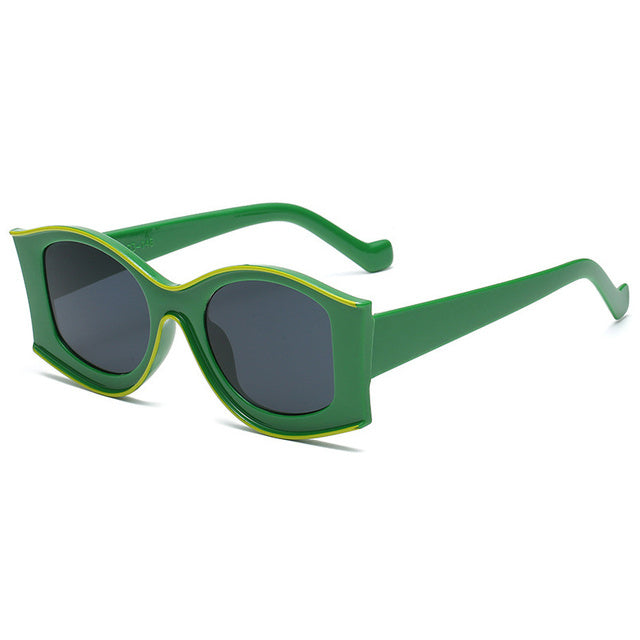 Vintage Sunglasses Women Retro Sun Glasses Big Frame Shades-Sunglasses-Arimonz-green-Other-Arimonz