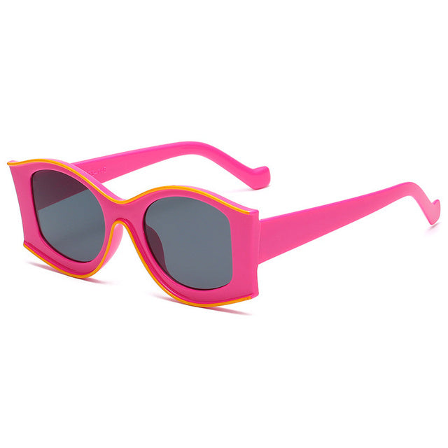 Vintage Sunglasses Women Retro Sun Glasses Big Frame Shades-Sunglasses-Arimonz-Rose Red-Other-Arimonz