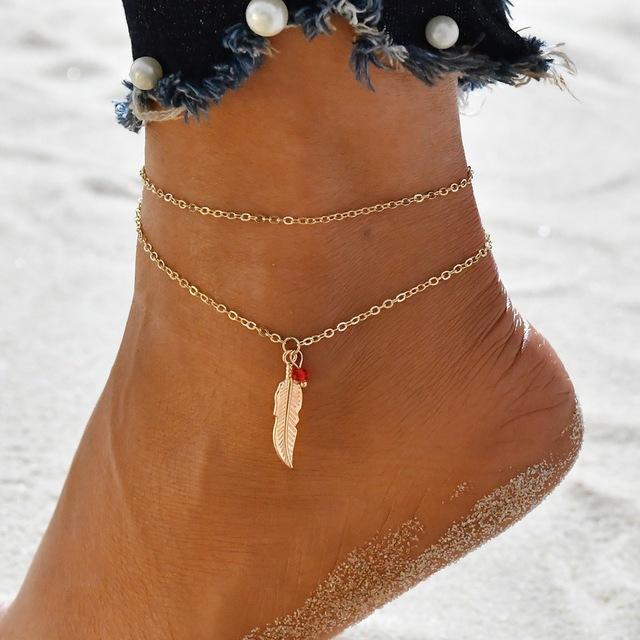 Vintage Tassel Beads Ankle Bracelet-Anklets-Arimonz-9-Arimonz