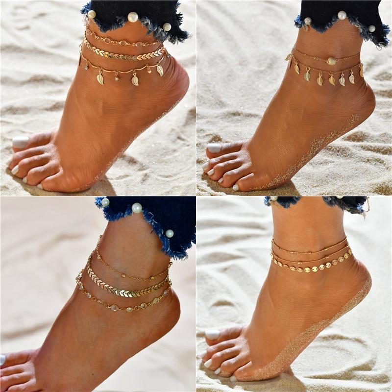 Vintage Tassel Beads Ankle Bracelet-Anklets-Arimonz-Arimonz