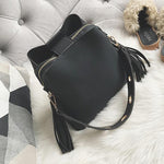 Vintage Tassel Messenger Bag-Handbags-Arimonz-Black-Arimonz