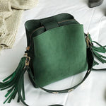Vintage Tassel Messenger Bag-Handbags-Arimonz-Green-Arimonz