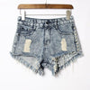 Vintage Tassel Rivet Ripped High Waist Denim Short-Denim Shorts-Arimonz-Arimonz