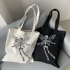 Vintage Women Shoulder Bag Canvas Casual Large Capacity Shopper Bags-Handbags-Arimonz-Arimonz