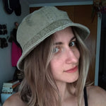 Washed Denim Bucket Hats Fashion Bob Caps Women Panama Bucket Cap-Bucket Hats-Arimonz-Arimonz