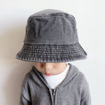 Washed Denim Bucket Hats Fashion Bob Caps Women Panama Bucket Cap-Bucket Hats-Arimonz-Arimonz