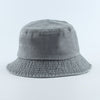 Washed Denim Bucket Hats Fashion Bob Caps Women Panama Bucket Cap-Bucket Hats-Arimonz-gray-Kid head 50-53cm/20-21inches-Arimonz