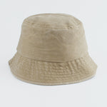 Washed Denim Bucket Hats Fashion Bob Caps Women Panama Bucket Cap-Bucket Hats-Arimonz-khaki-Kid head 50-53cm/20-21inches-Arimonz