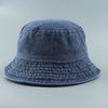 Washed Denim Bucket Hats Fashion Bob Caps Women Panama Bucket Cap-Bucket Hats-Arimonz-navy-Kid head 50-53cm/20-21inches-Arimonz
