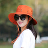 Waterproof Bucket Hat Summer Women Hat Outdoor Fishing Sun Hat-Bucket Hats-Arimonz-Orange-Arimonz