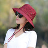 Waterproof Bucket Hat Summer Women Hat Outdoor Fishing Sun Hat-Bucket Hats-Arimonz-Red-Arimonz