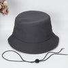 Waterproof Oversize Panama Hat Cap Big Head Outdoor Fishing Sun Hat-Bucket Hats-Arimonz-waterproof gray-56cm/22inches-Arimonz