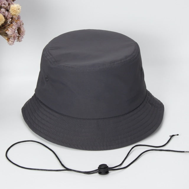 Waterproof Oversize Panama Hat Cap Big Head Outdoor Fishing Sun Hat-Bucket Hats-Arimonz-waterproof gray-56cm/22inches-Arimonz