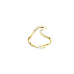 Wave Ring For Women Resizable Jewelry Ring For Women-Rings-Arimonz-gold-Arimonz