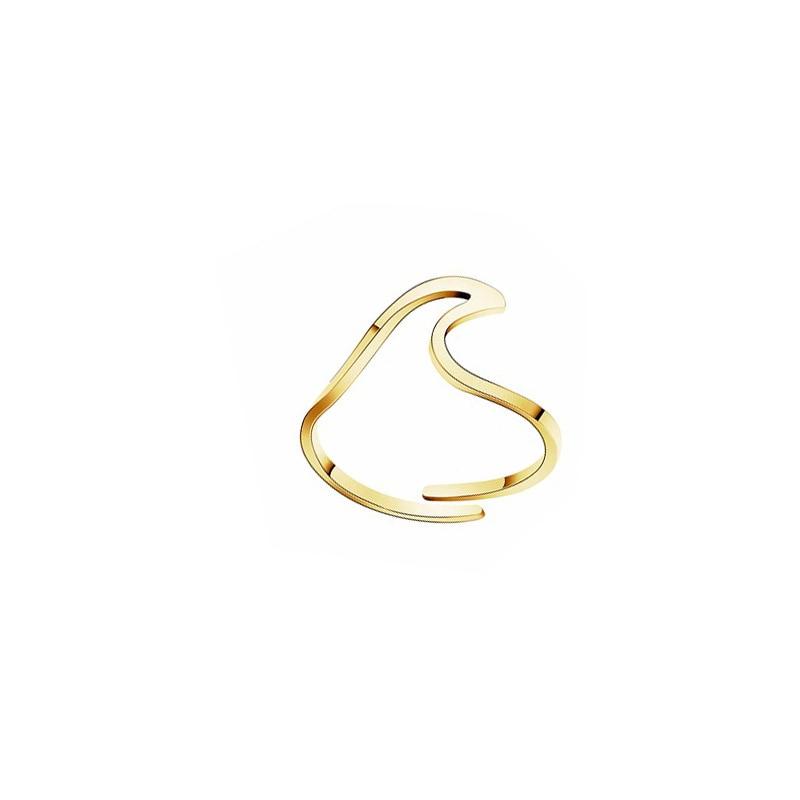 Wave Ring For Women Resizable Jewelry Ring For Women-Rings-Arimonz-gold-Arimonz