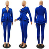 Wear To Work Sets - Plus Size Top And Pants Elegant Casual Suit Set