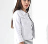 White Denim Jacket-Jean Jackets-Arimonz-Arimonz
