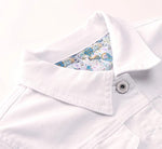 White Denim Jacket-Jean Jackets-Arimonz-Arimonz