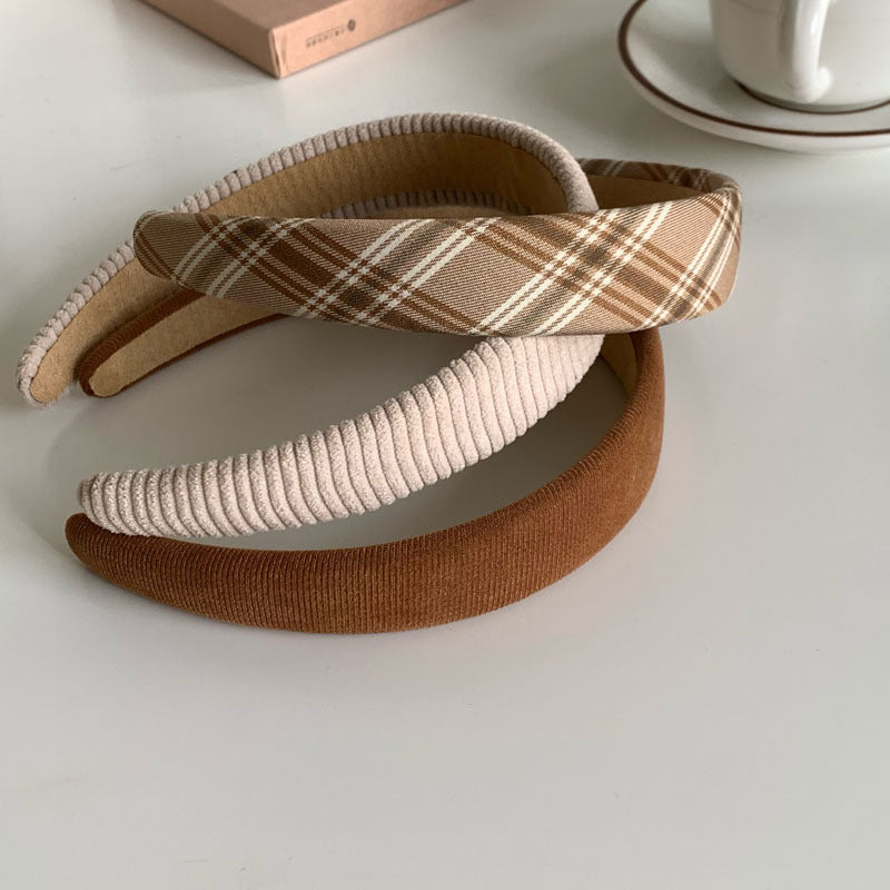 Wide-brimmed Fabric Hairband Sweet Headband Press Hair Hairband-Hair Accessories-Arimonz-Arimonz