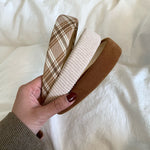 Wide-brimmed Fabric Hairband Sweet Headband Press Hair Hairband-Hair Accessories-Arimonz-Arimonz