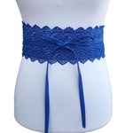 Wide Corset Lace Belt-Belts-Arimonz-Blue-Arimonz